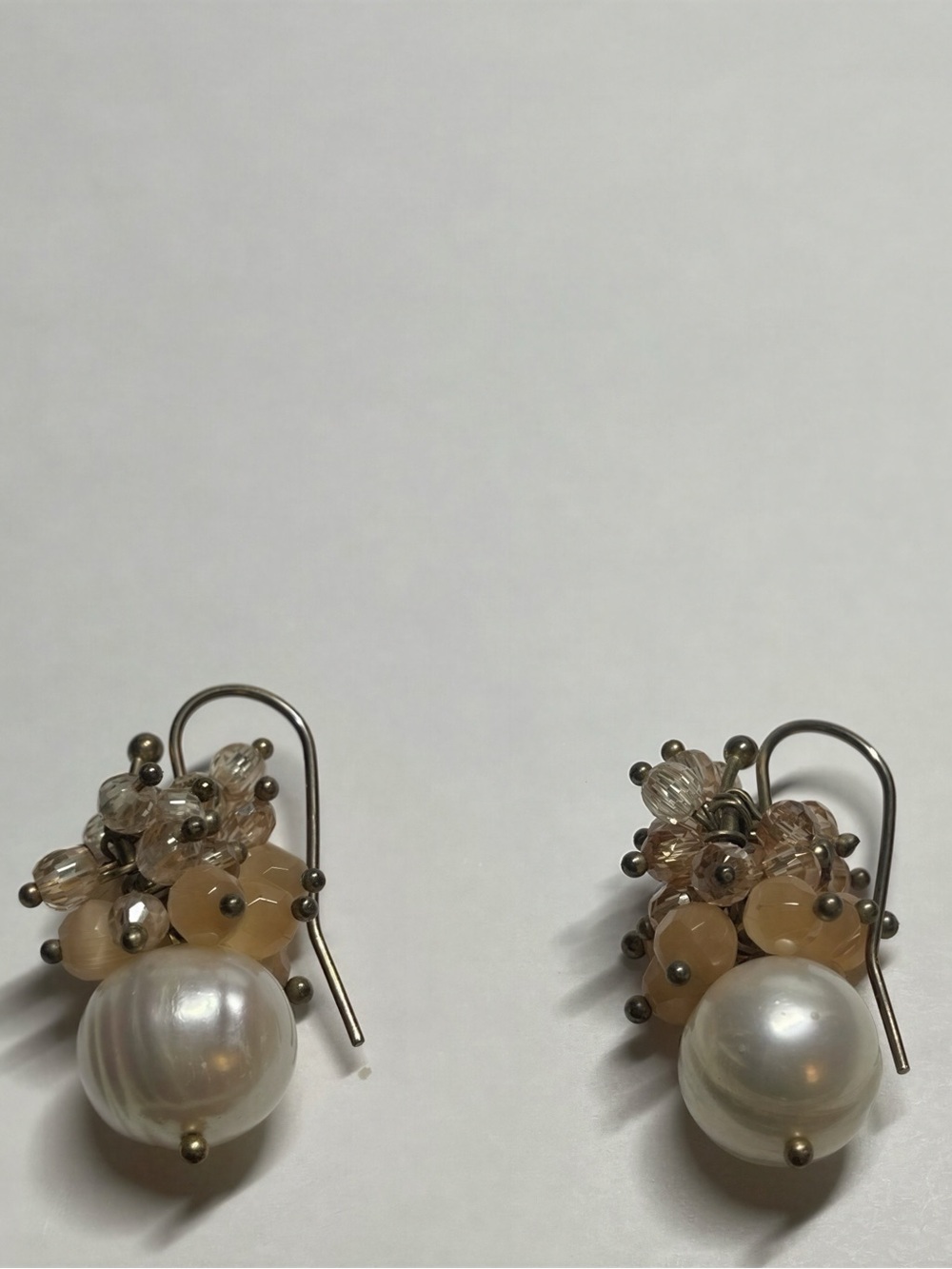 J crew Elegant Pearl Cluster Earrings